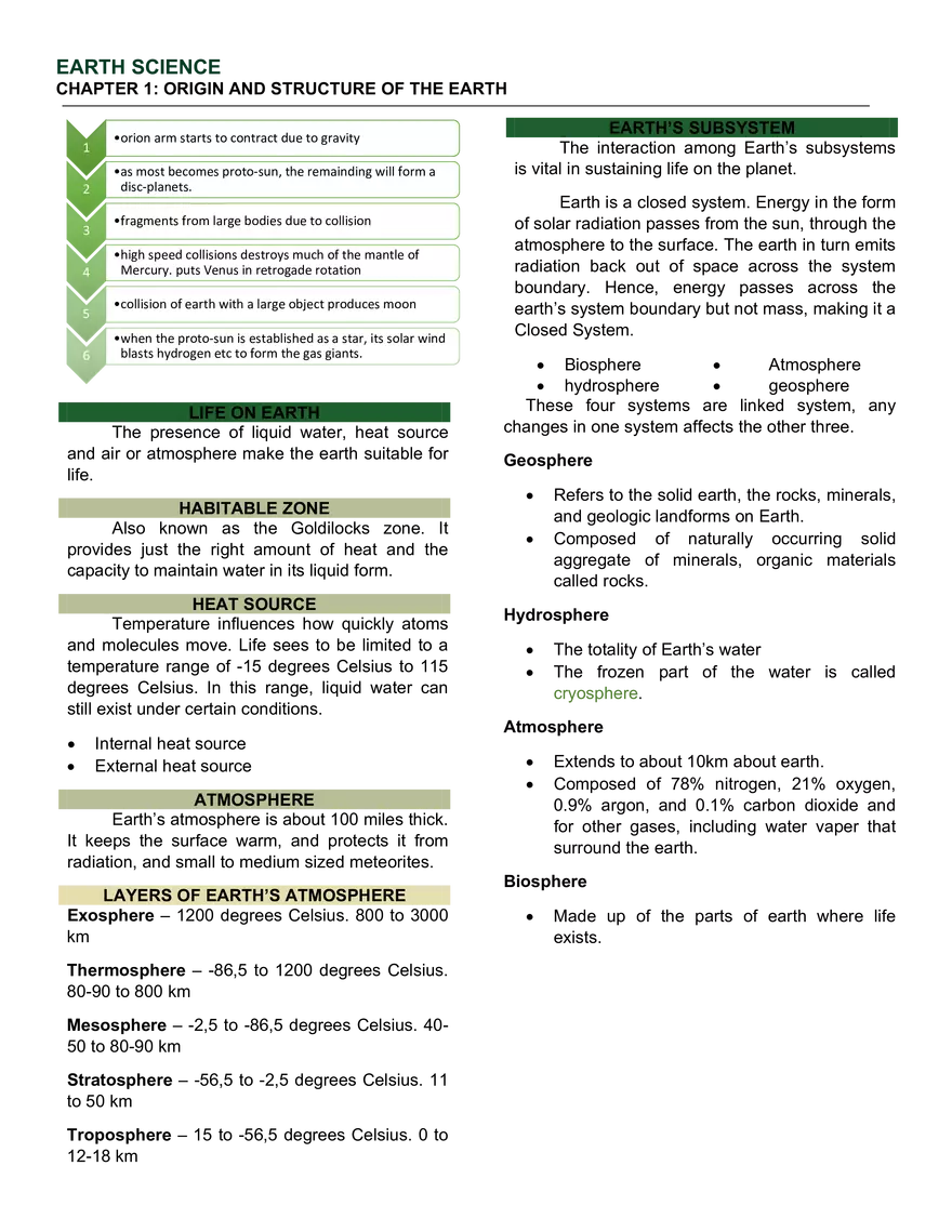 Origin & Structure of the Earth - Page 3