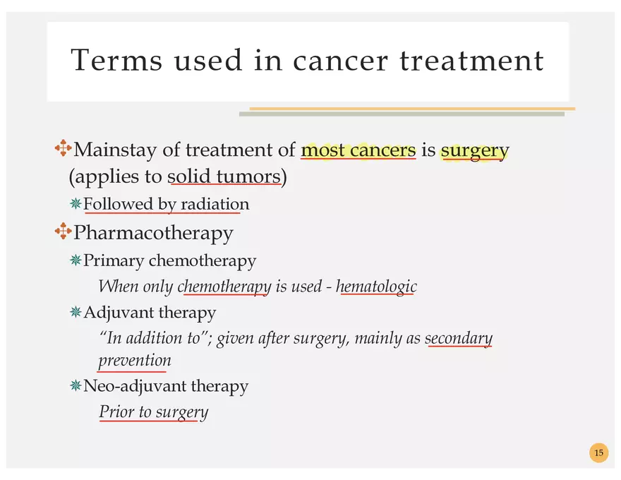 Oncology Terminology - Page 4