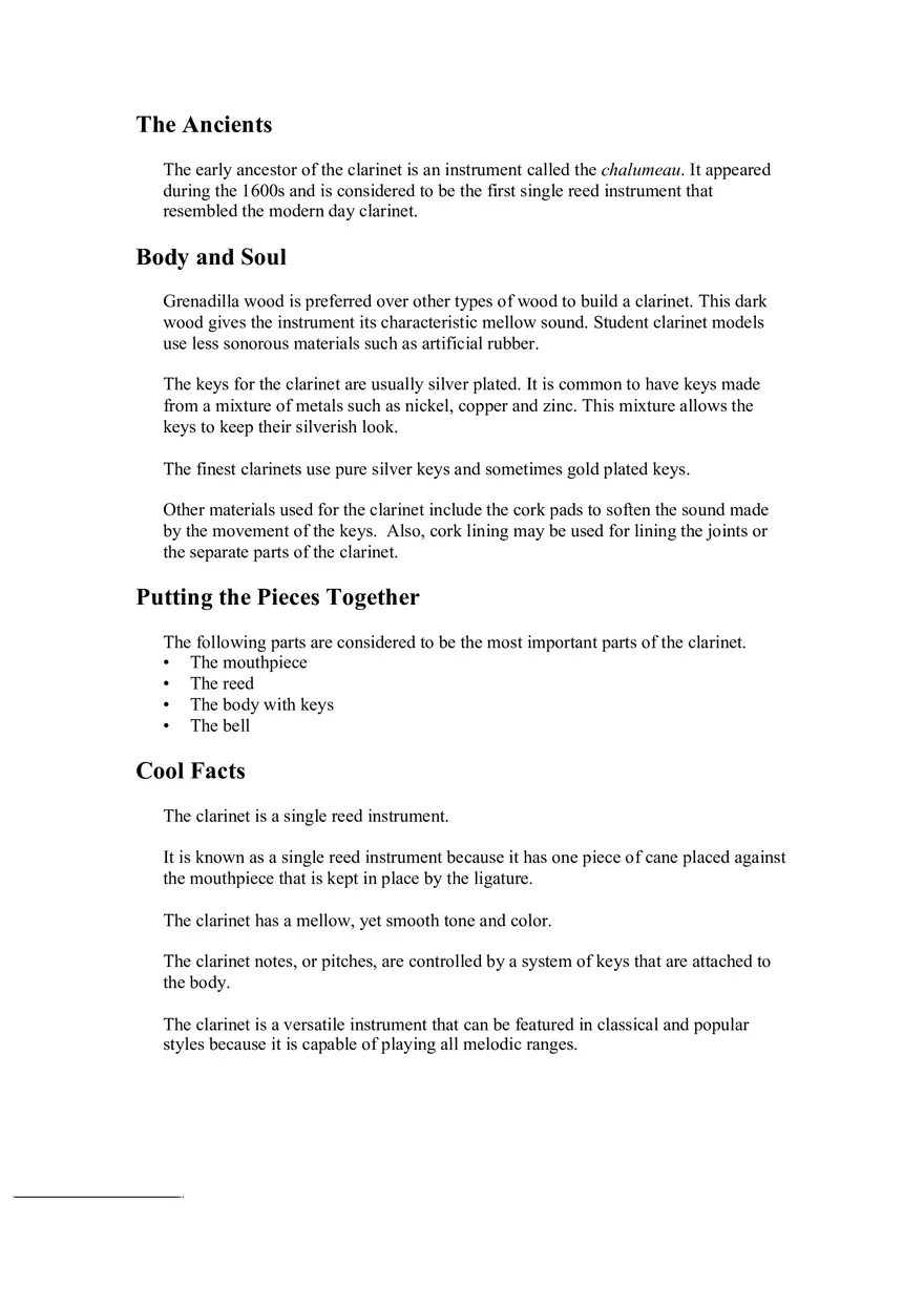 Woodwinds Study Notes - Page 3