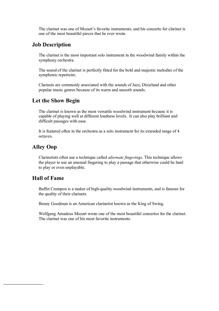 Woodwinds Study Notes - Page 4