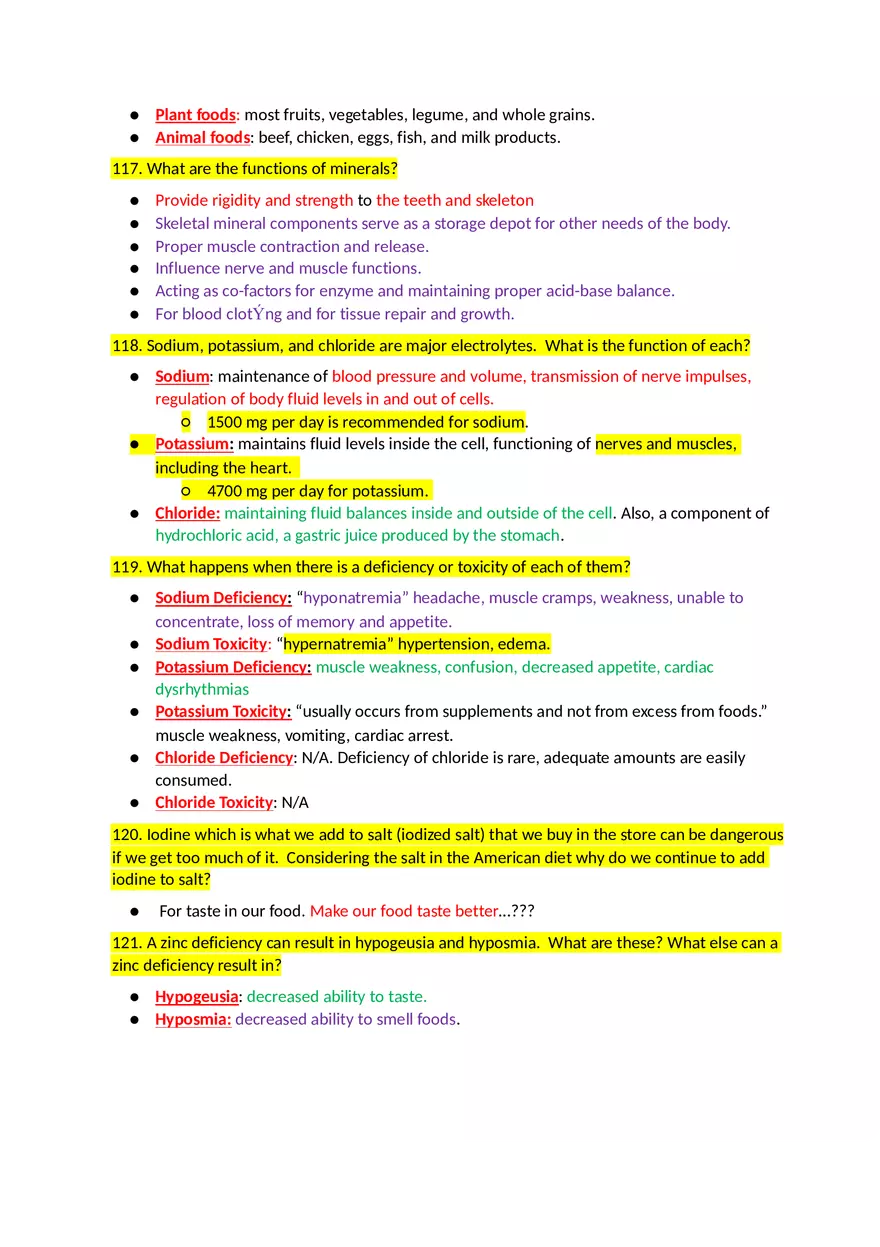 Key Concepts Chapter 8 Water and Minerals - Page 5