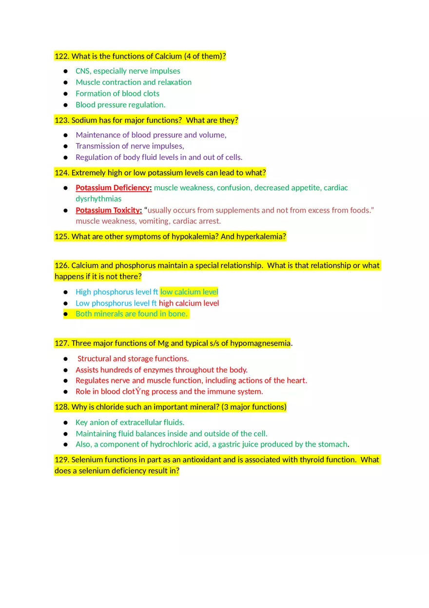Key Concepts Chapter 8 Water and Minerals - Page 6