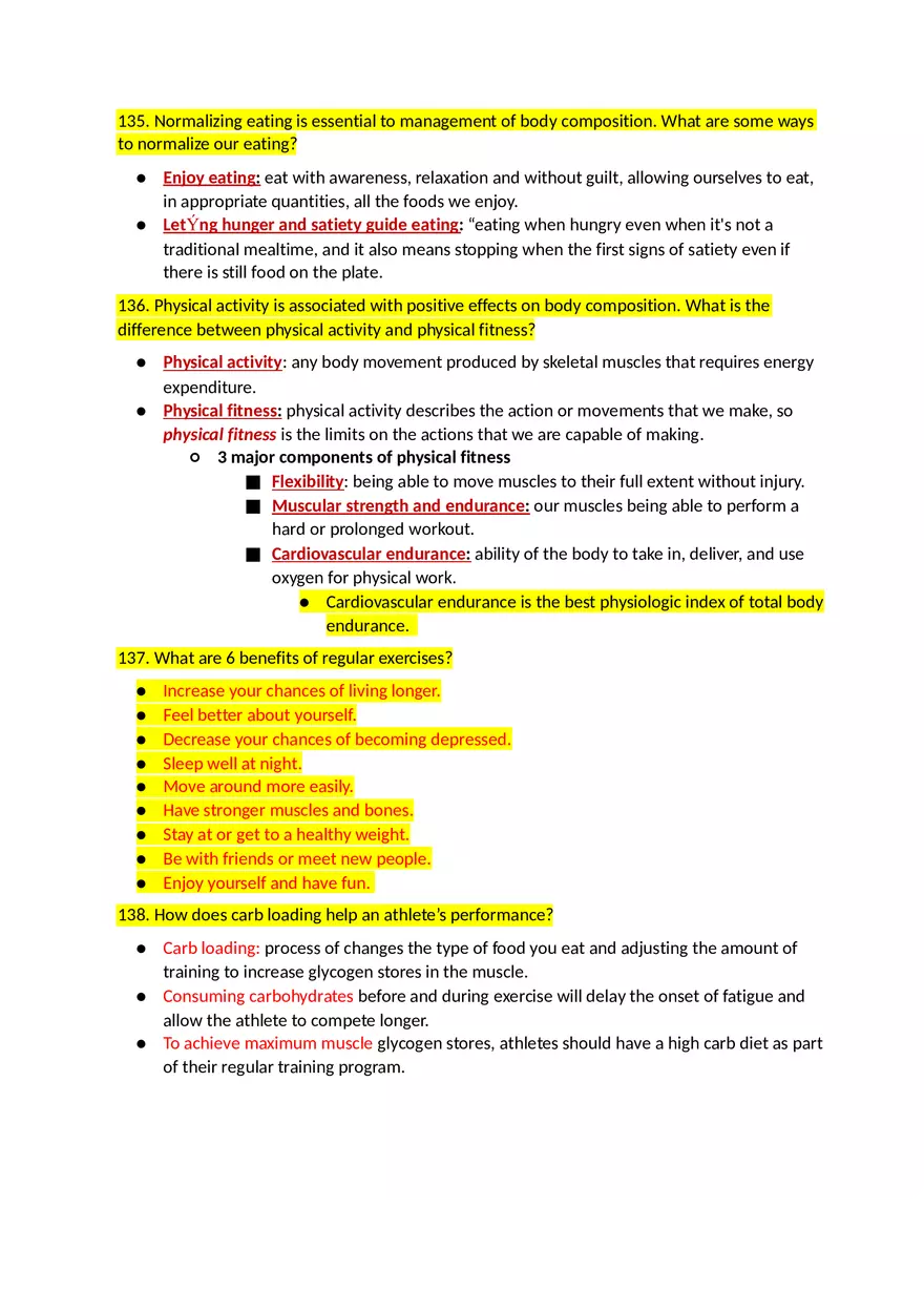 Key Concept Chapter 9 Energy, Weight, and Fitness - Page 2