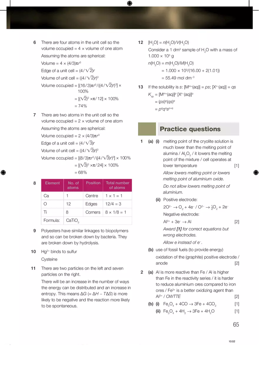 Chemistry Answers Chapter 12 - Page 10