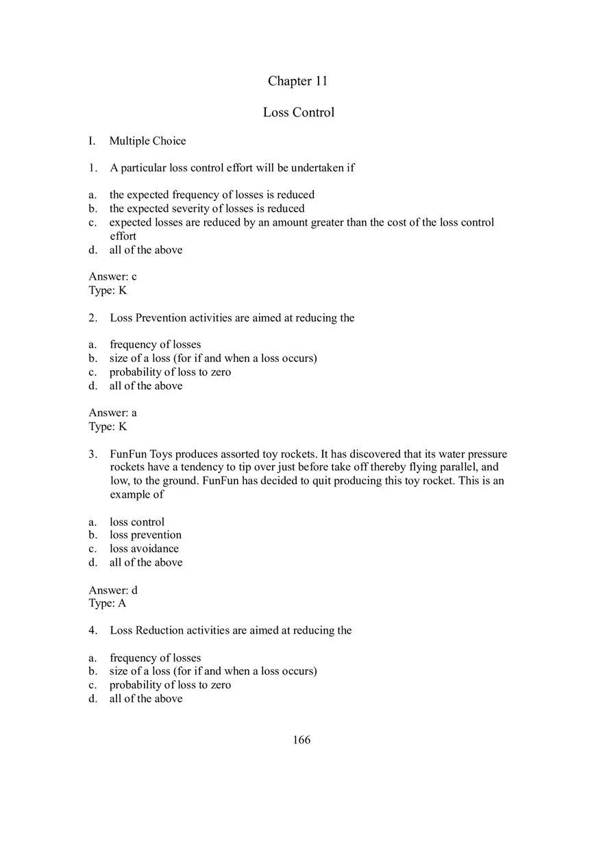 Chapter 11 Loss Control - Page 1