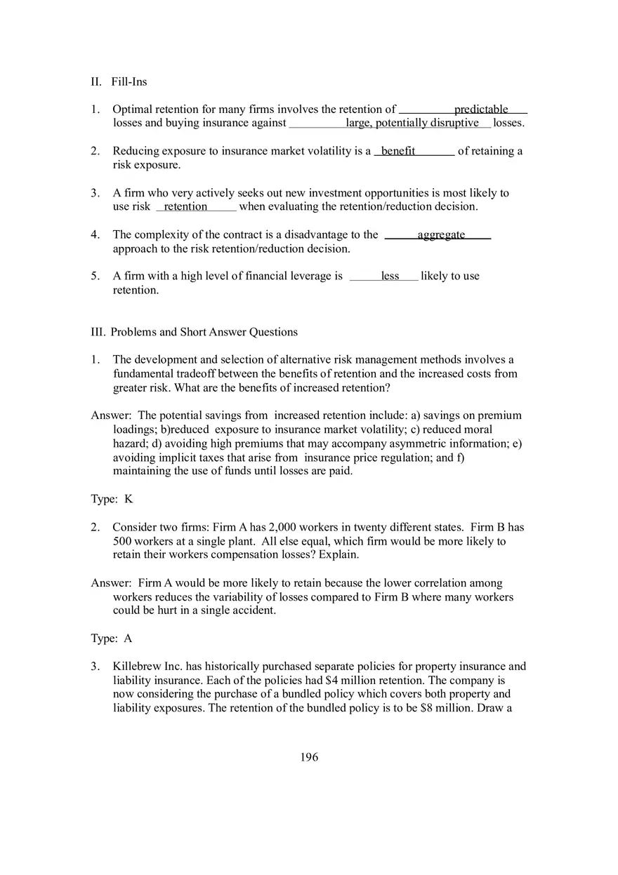 Chapter 22 Risk Retention-Reduction Decisions - Page 5