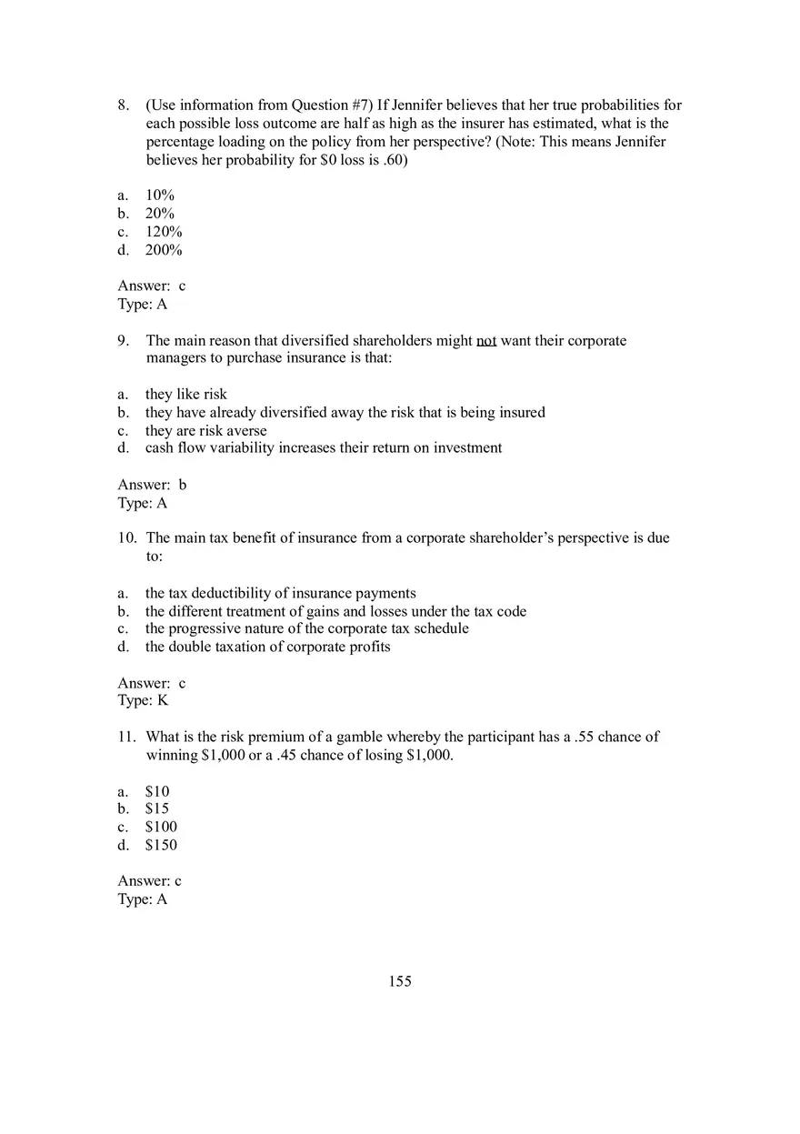 Chapter 9 Risk Aversion and Risk Management by Individuals and Corporations - Page 3