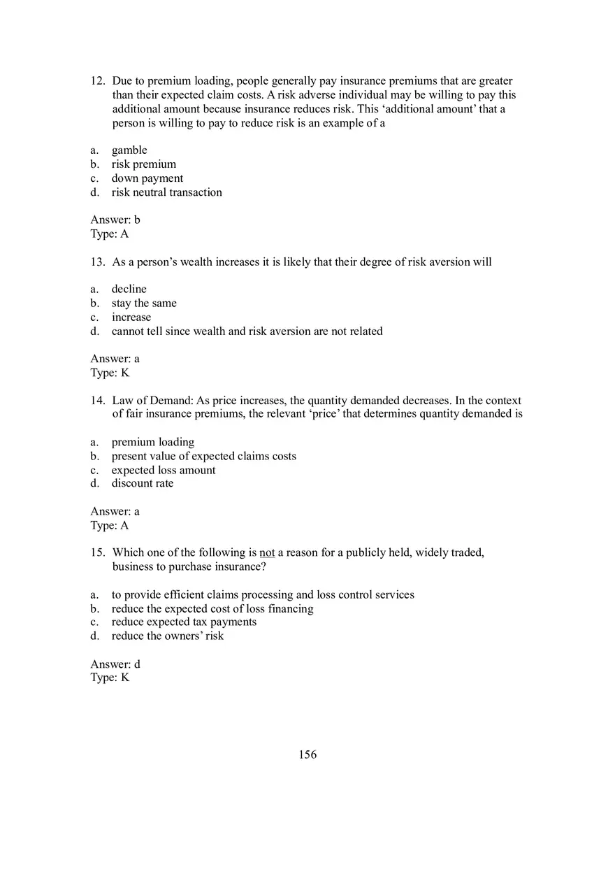 Chapter 9 Risk Aversion and Risk Management by Individuals and Corporations - Page 4