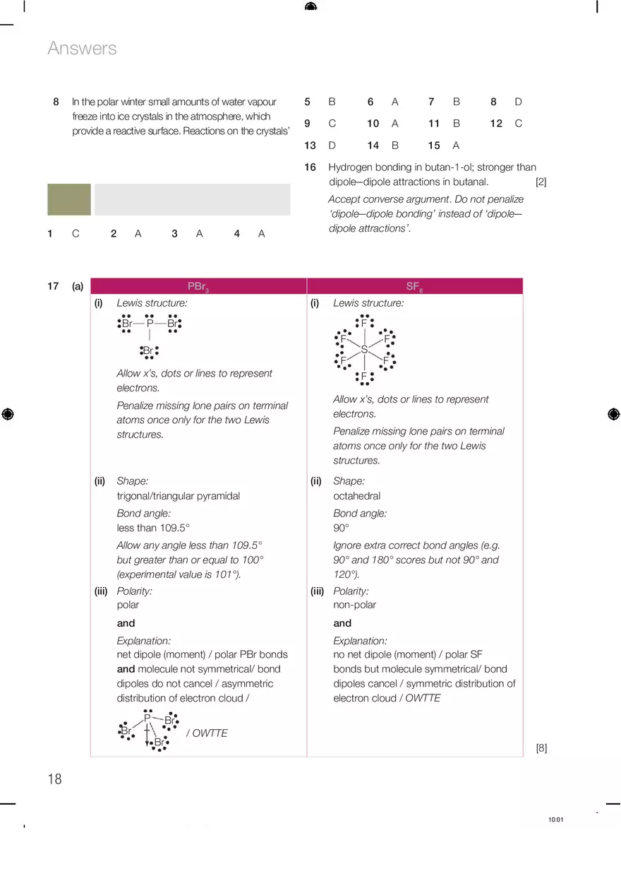 Chemistry Answers Chapter 4 - Page 4