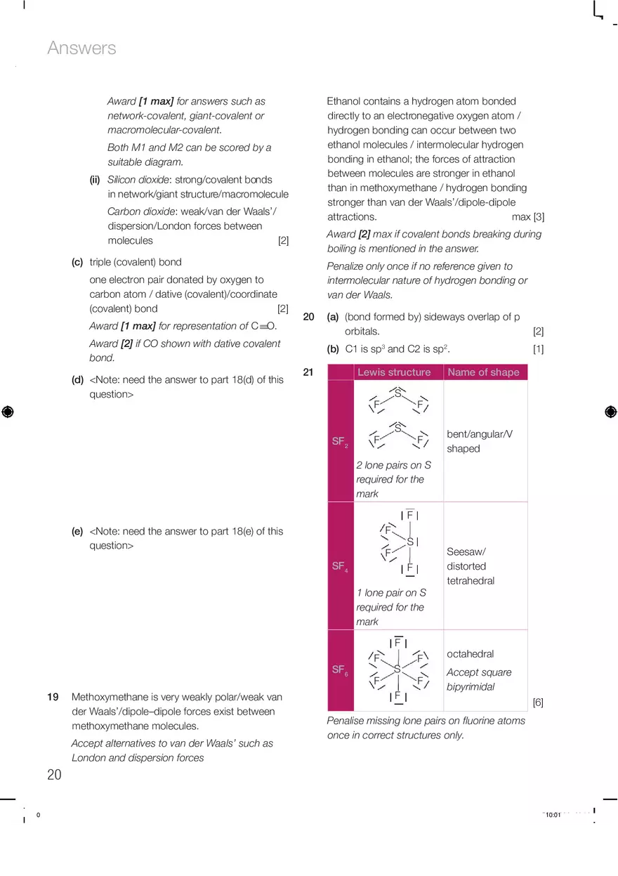 Chemistry Answers Chapter 4 - Page 6