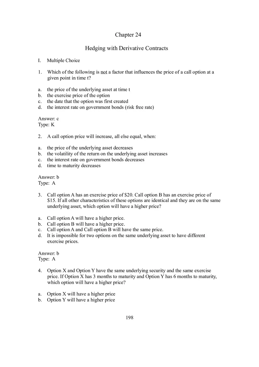 Chapter 24 Hedging with Derivative Contracts - Page 1
