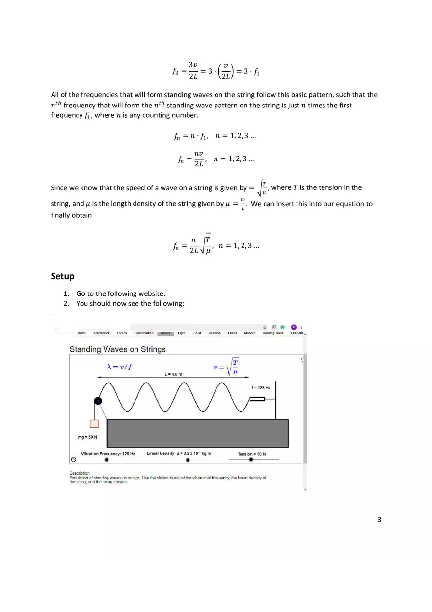 Standing Waves Lab Online - Page 3