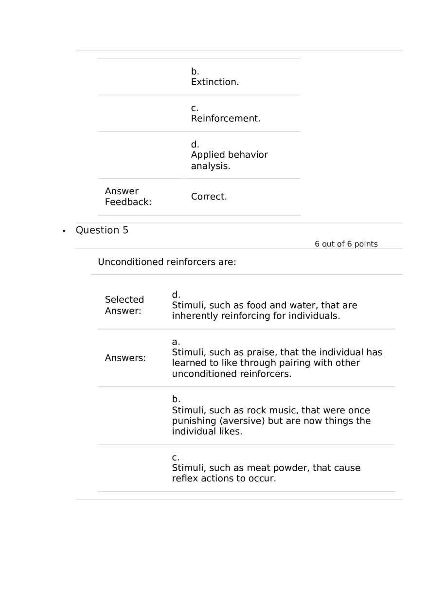 Which of the Following is the Best Example of a Conditioned Reinforcer - Page 7