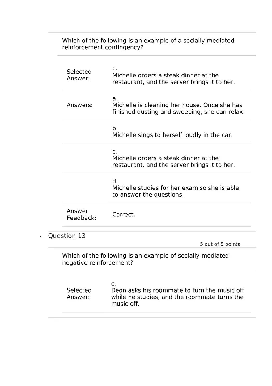 Which of the Following is the Best Example of a Conditioned Reinforcer - Page 13