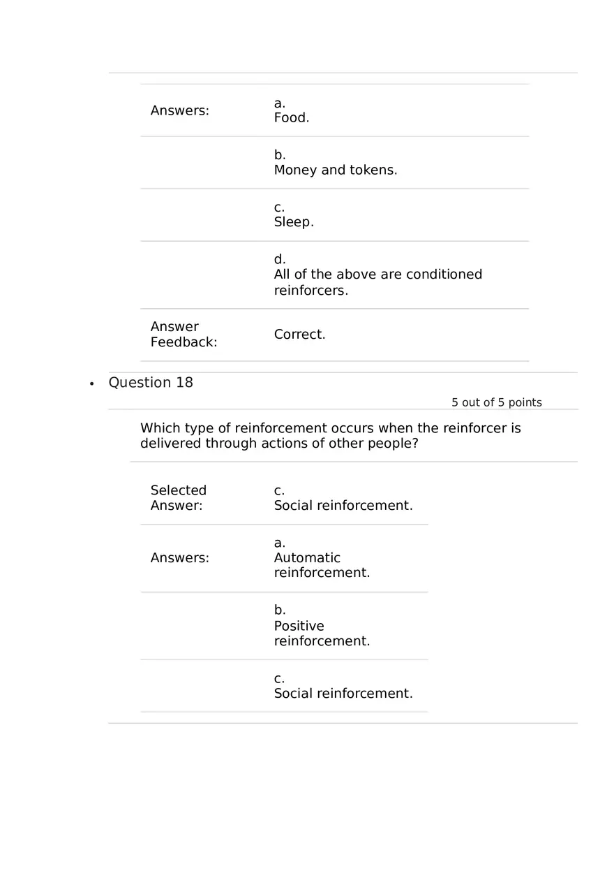 Which of the Following is the Best Example of a Conditioned Reinforcer - Page 5