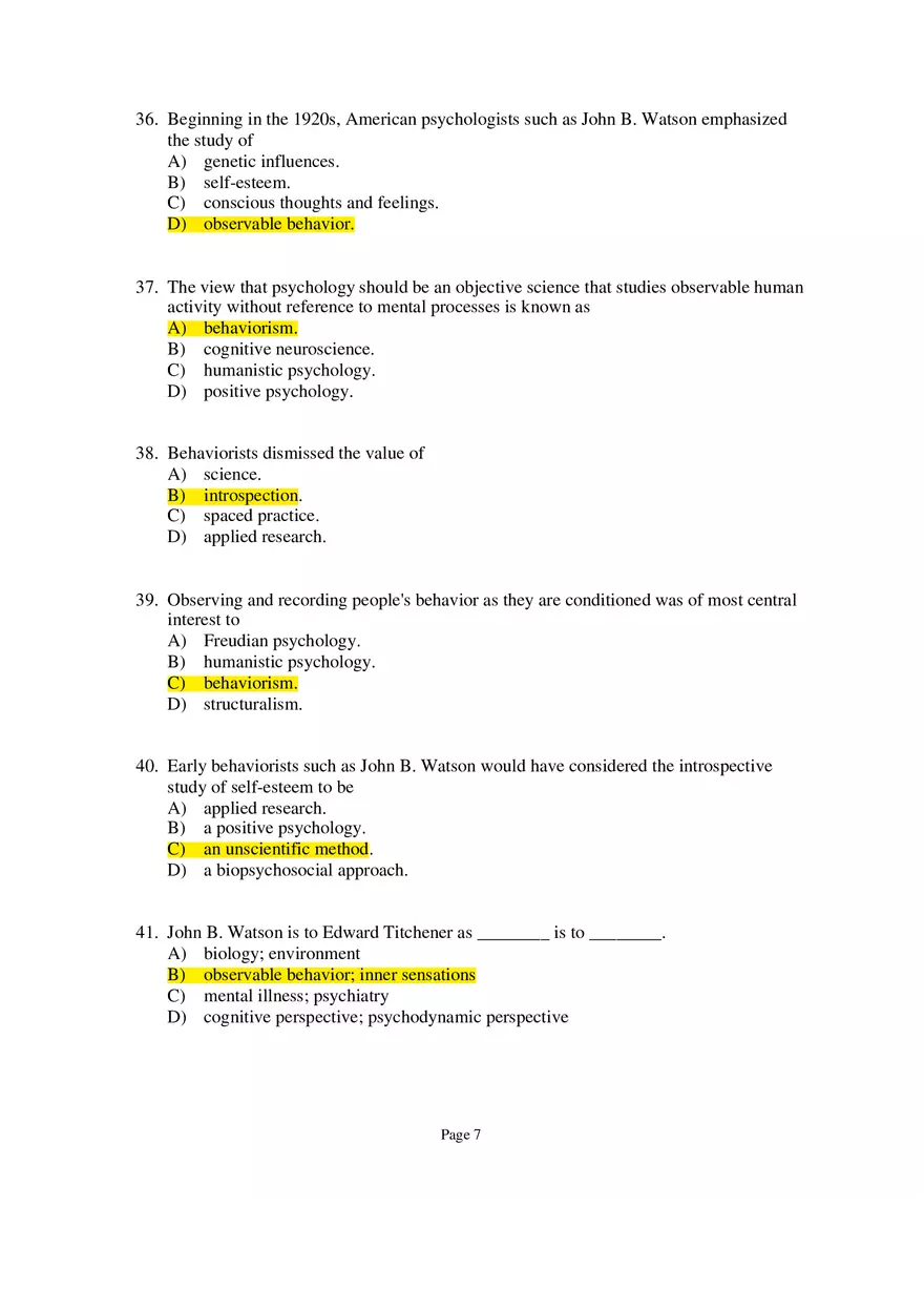 Psychology Module 1 Part 1 - Page 7