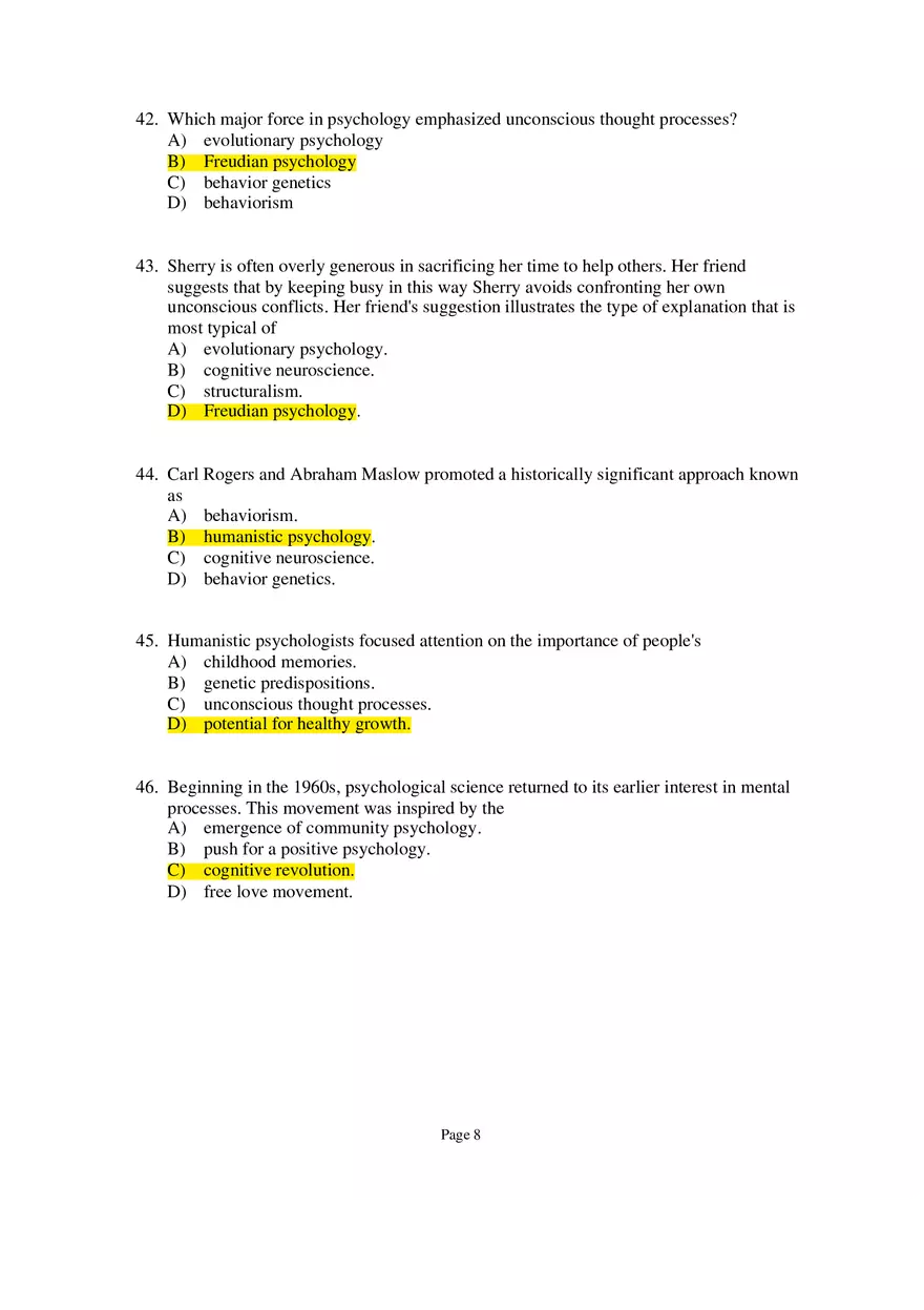 Psychology Module 1 Part 1 - Page 8