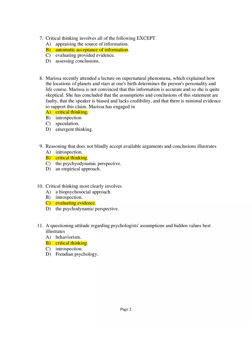 Psychology Module 1 Part 1 - Page 2