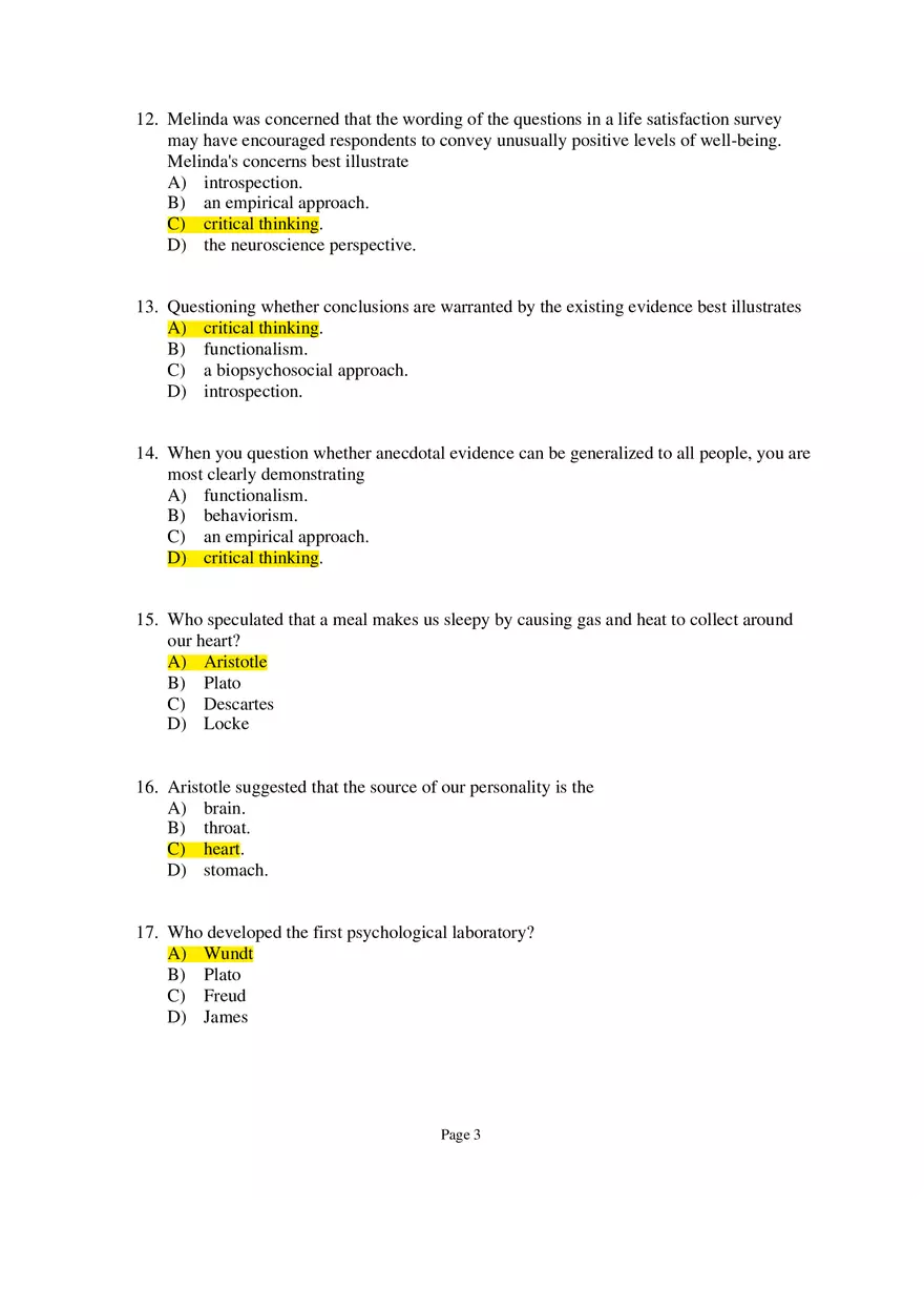 Psychology Module 1 Part 1 - Page 3