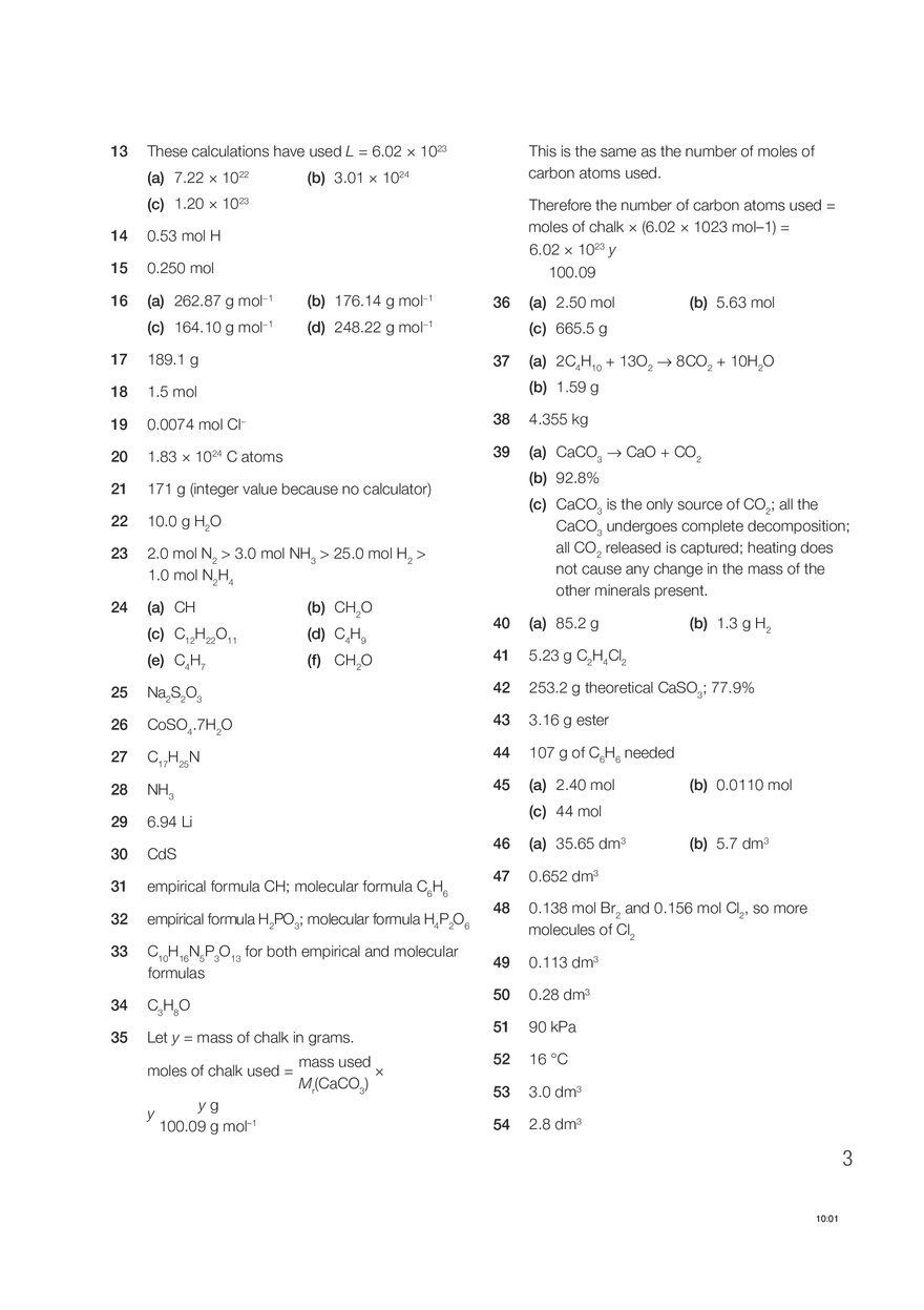 Chemistry Answers Chapter 1 - Page 2
