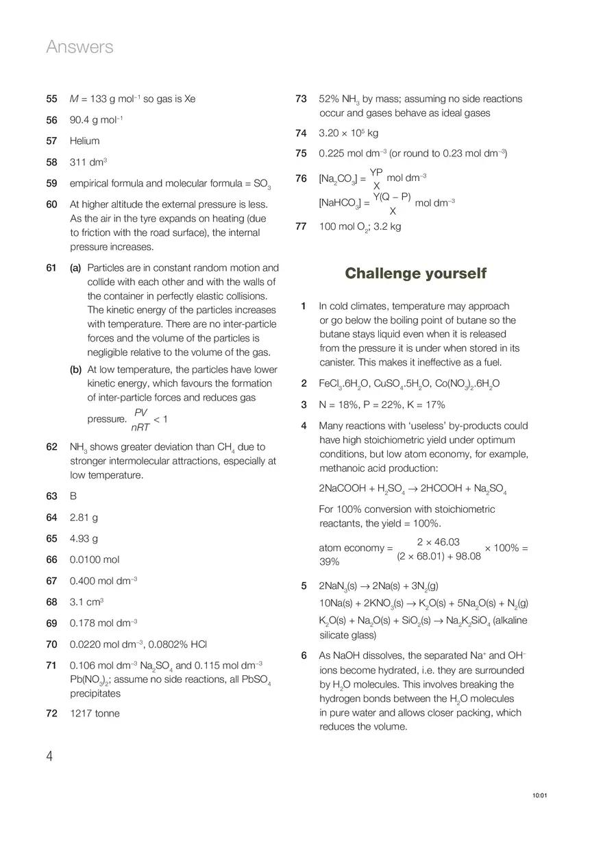 Chemistry Answers Chapter 1 - Page 3