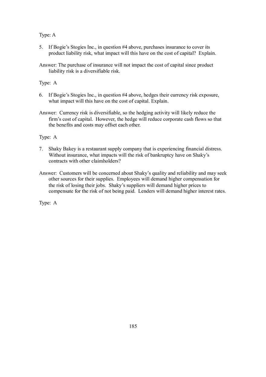 Chapter 20 Risk Management and Shareholder Wealth - Page 6