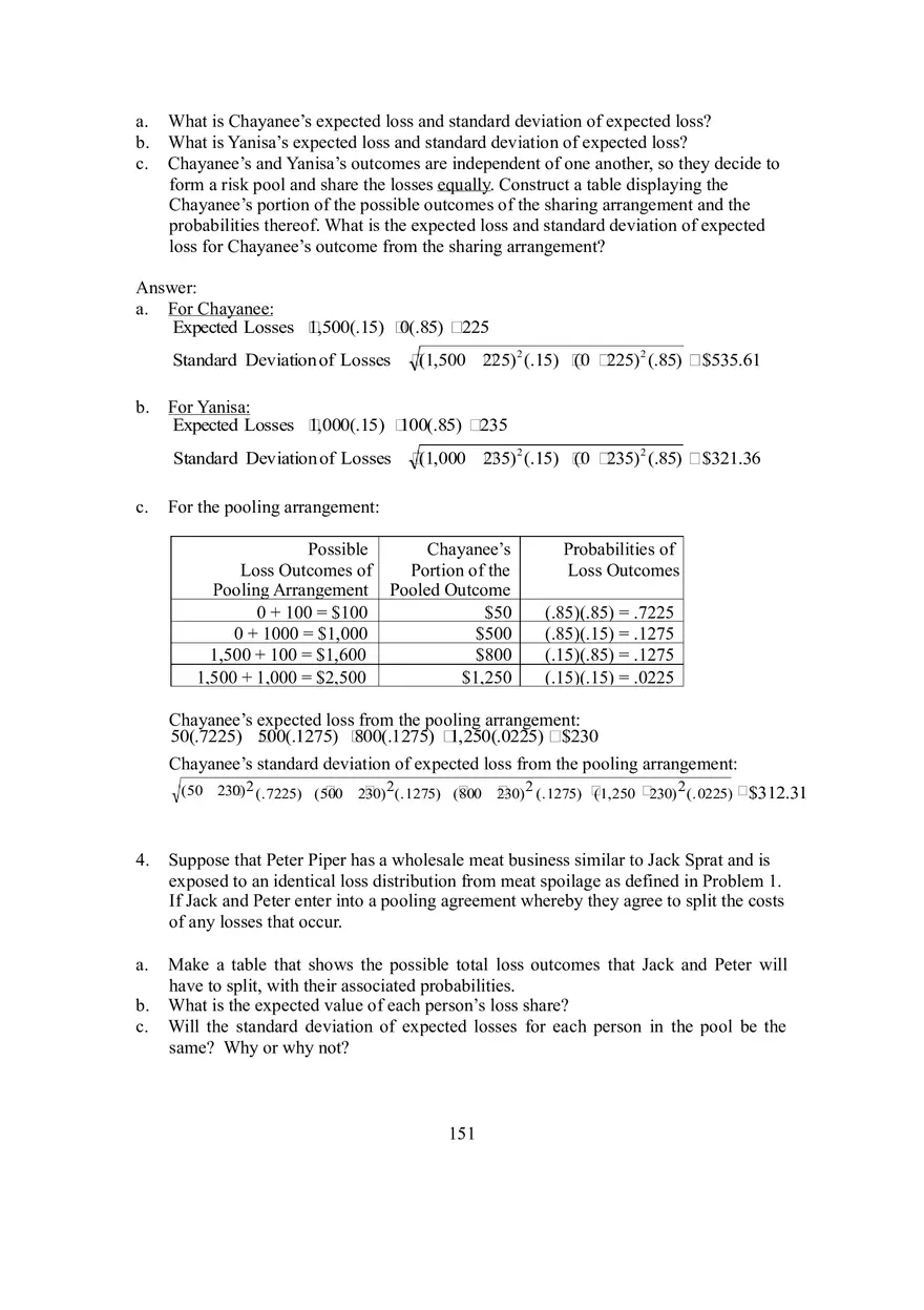 Chapter 4 Pooling Arrangements and the Diversification of Risk - Page 6