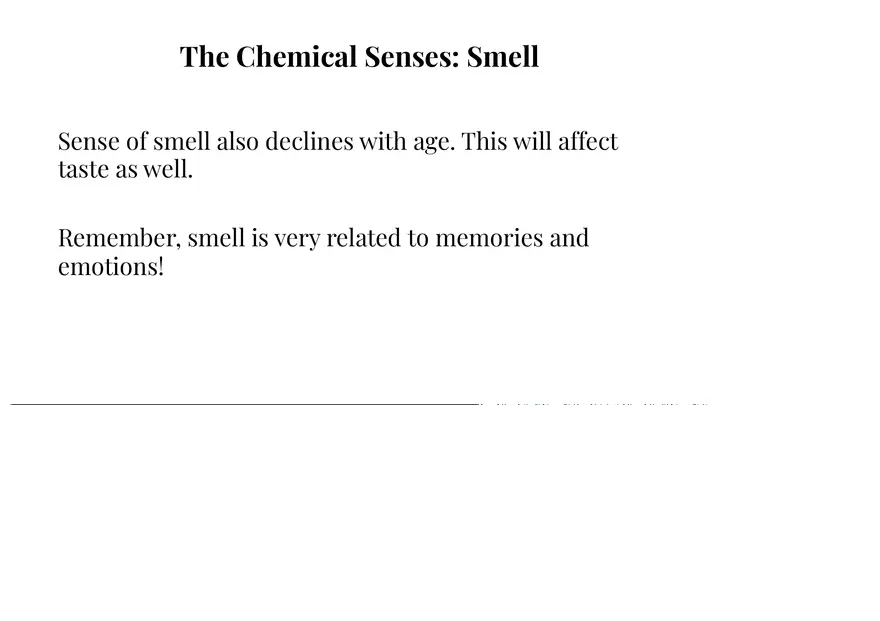 Unit 3 The Chemical Senses - Page 5