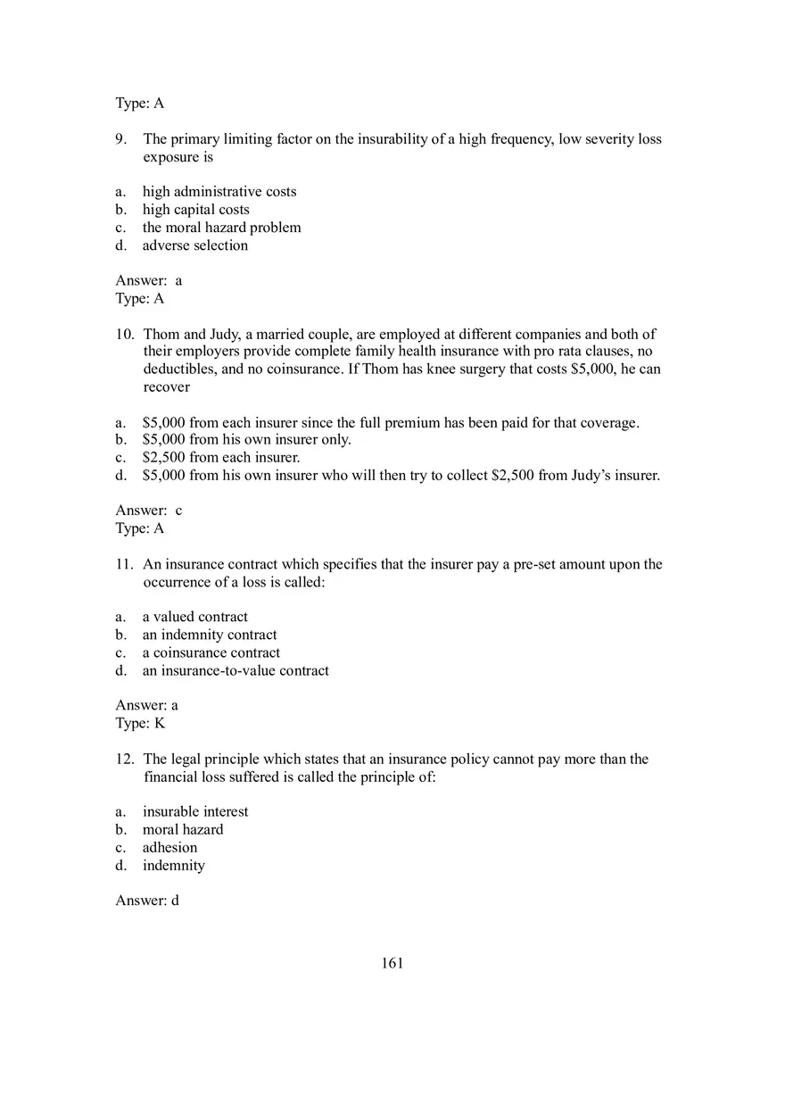 Chapter 10 Insurability of Risk, Contractual Provisions, and Legal Doctrines - Page 3