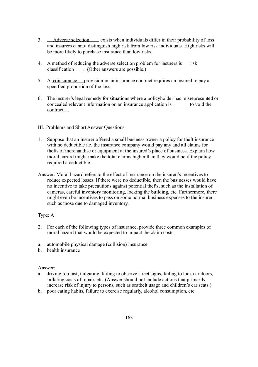 Chapter 10 Insurability of Risk, Contractual Provisions, and Legal Doctrines - Page 5