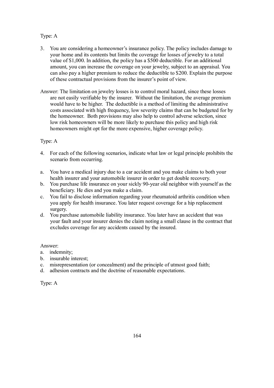 Chapter 10 Insurability of Risk, Contractual Provisions, and Legal Doctrines - Page 6