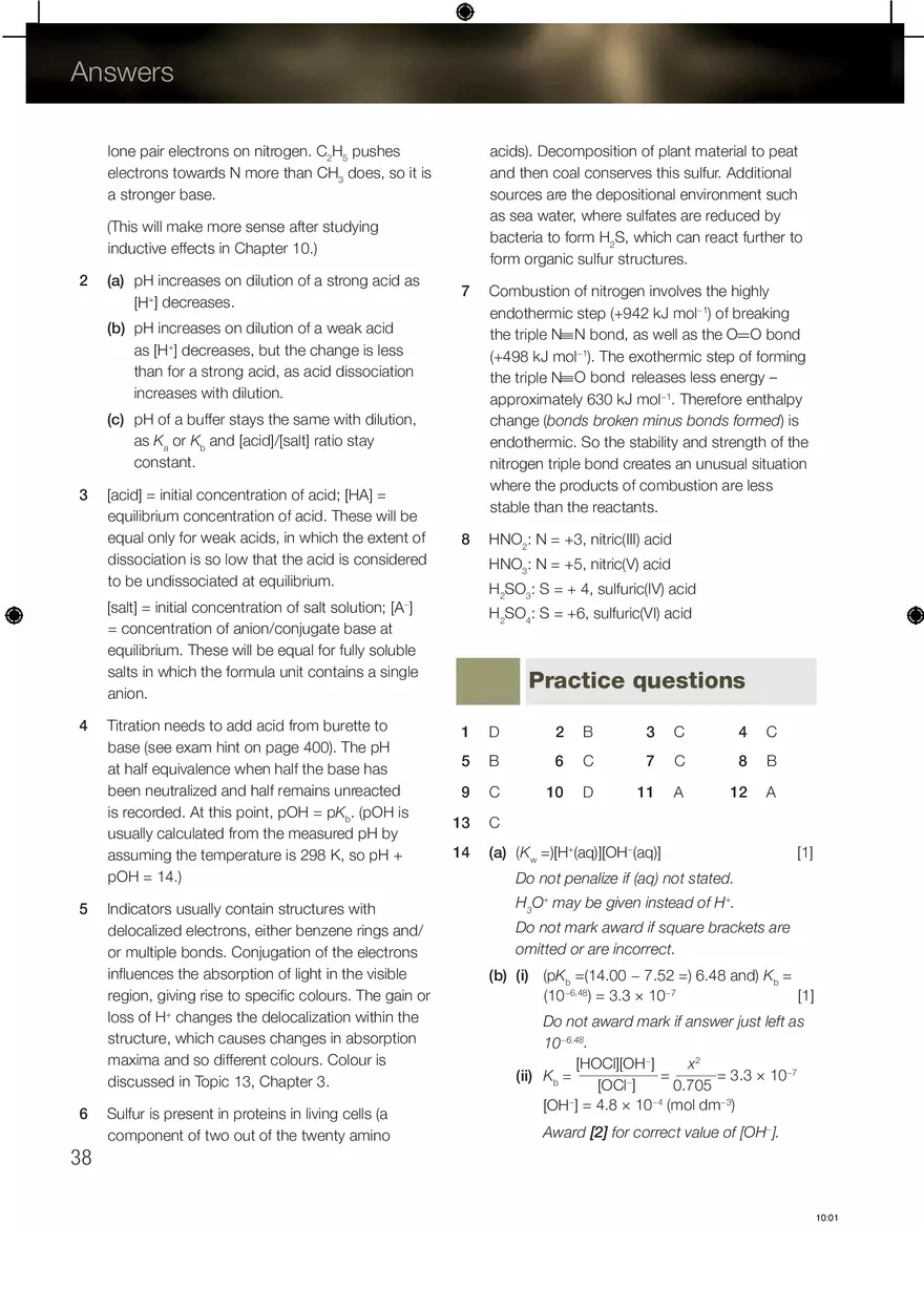 Chemistry Answers Chapter 8 - Page 4
