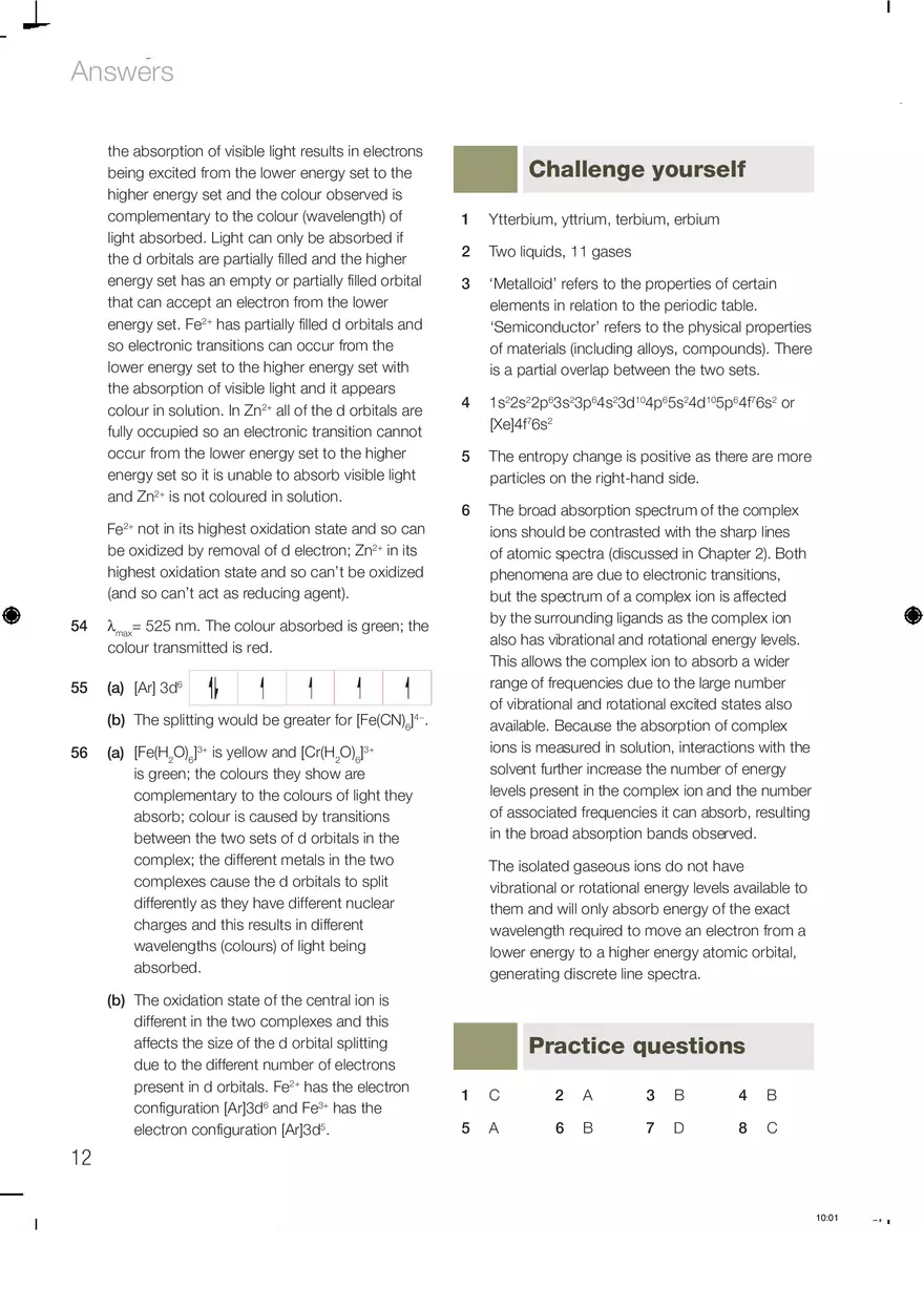 Chemistry Answers Chapter 3 - Page 4