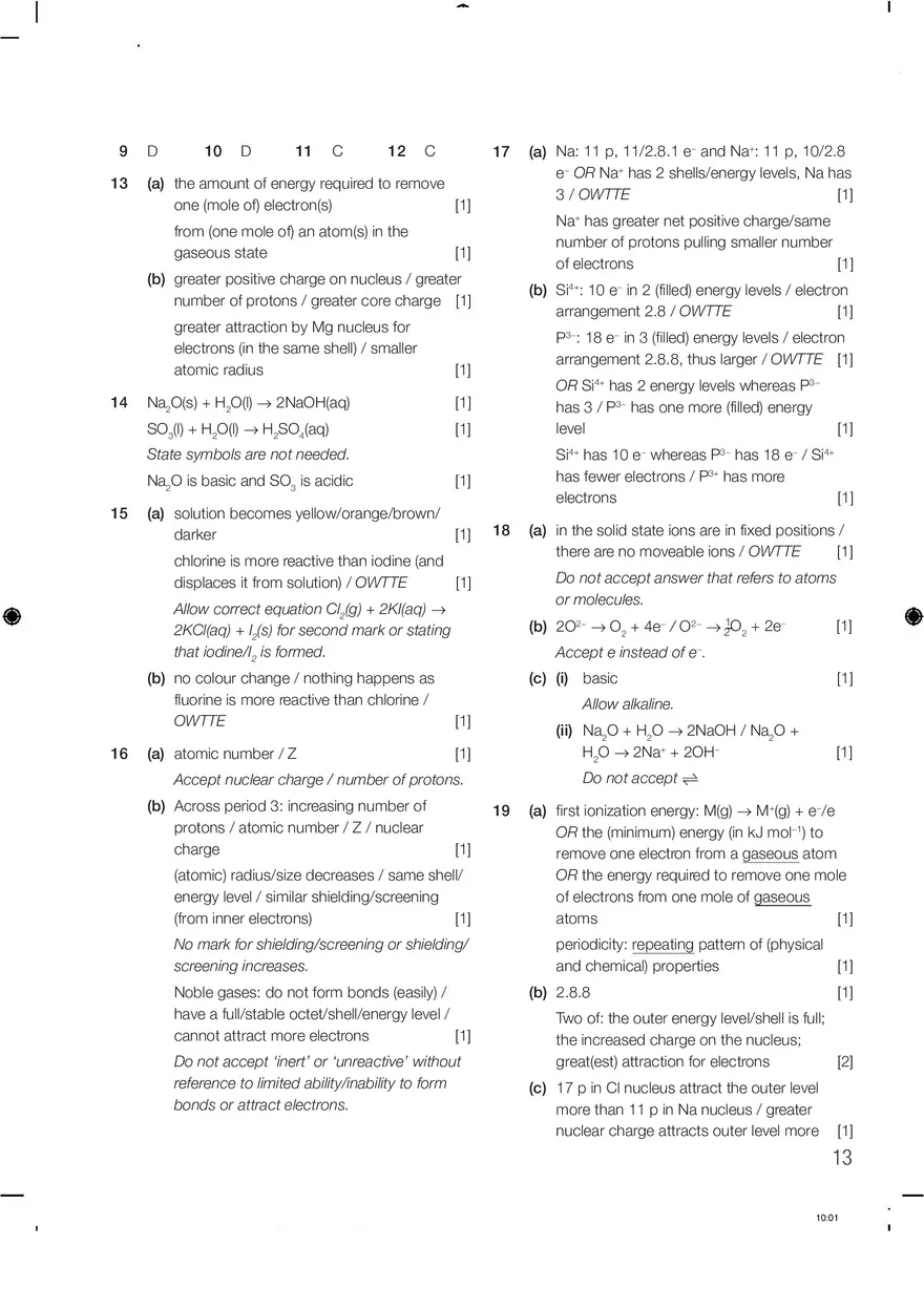 Chemistry Answers Chapter 3 - Page 5