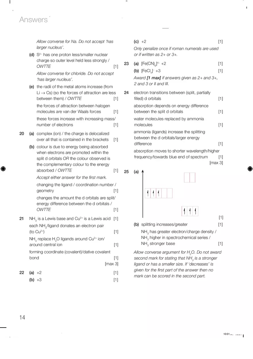 Chemistry Answers Chapter 3 - Page 6
