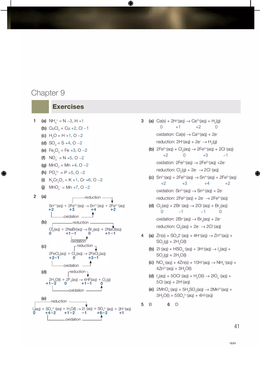Chemistry Answers Chapter 9 - Page 1
