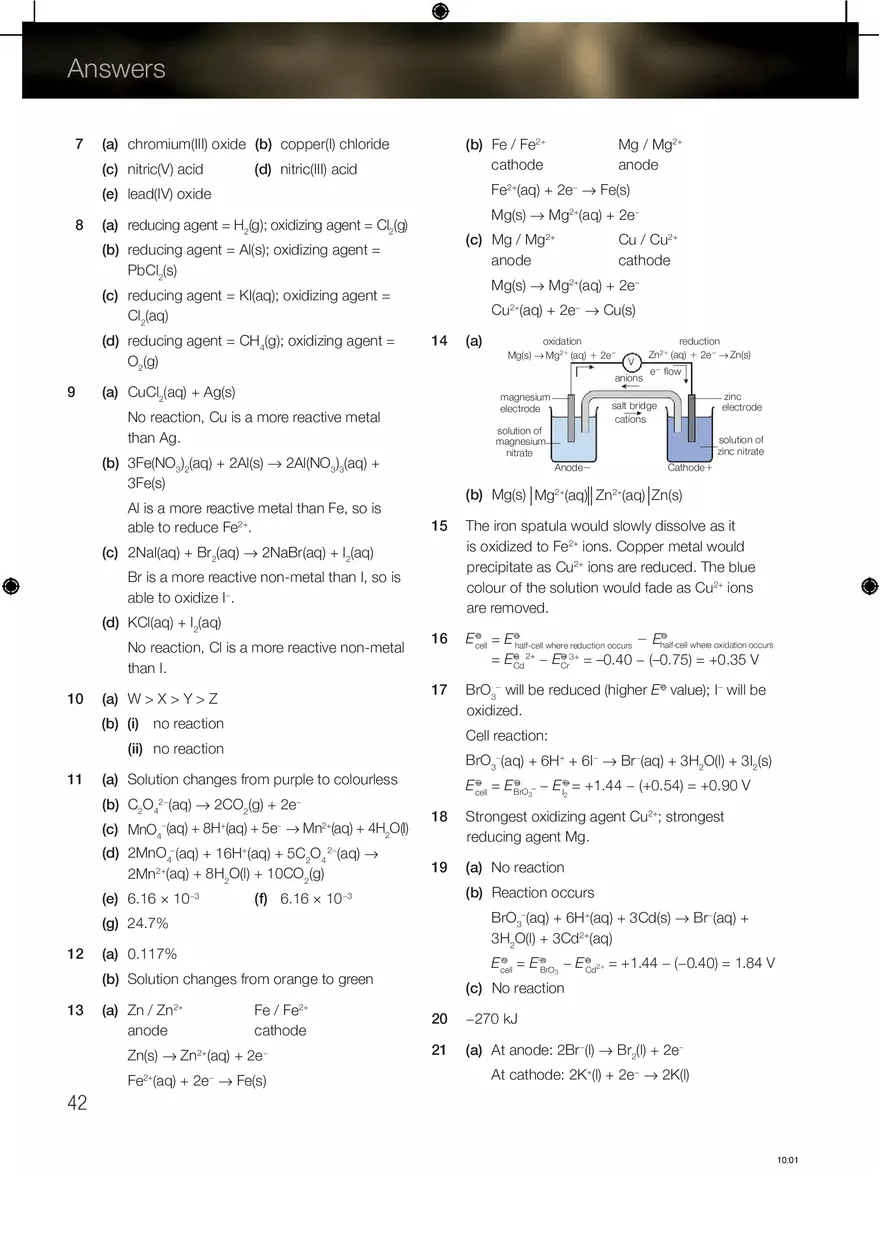 Chemistry Answers Chapter 9 - Page 2