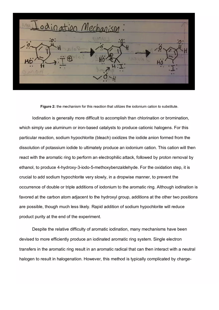 Electrophilic Aromatic Iodination of Vanillin - Page 5