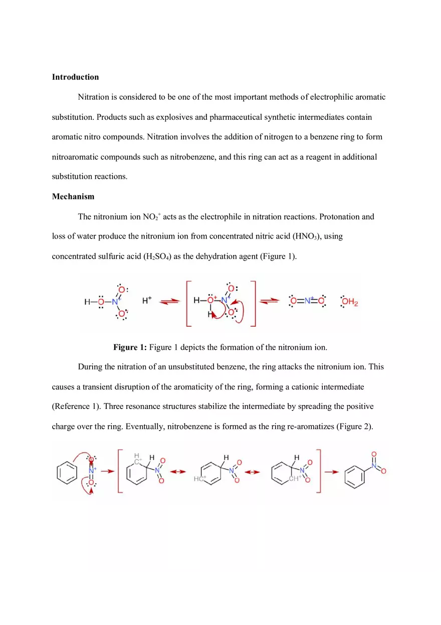 Nitration of Methyl Benzoate Lab - Page 1