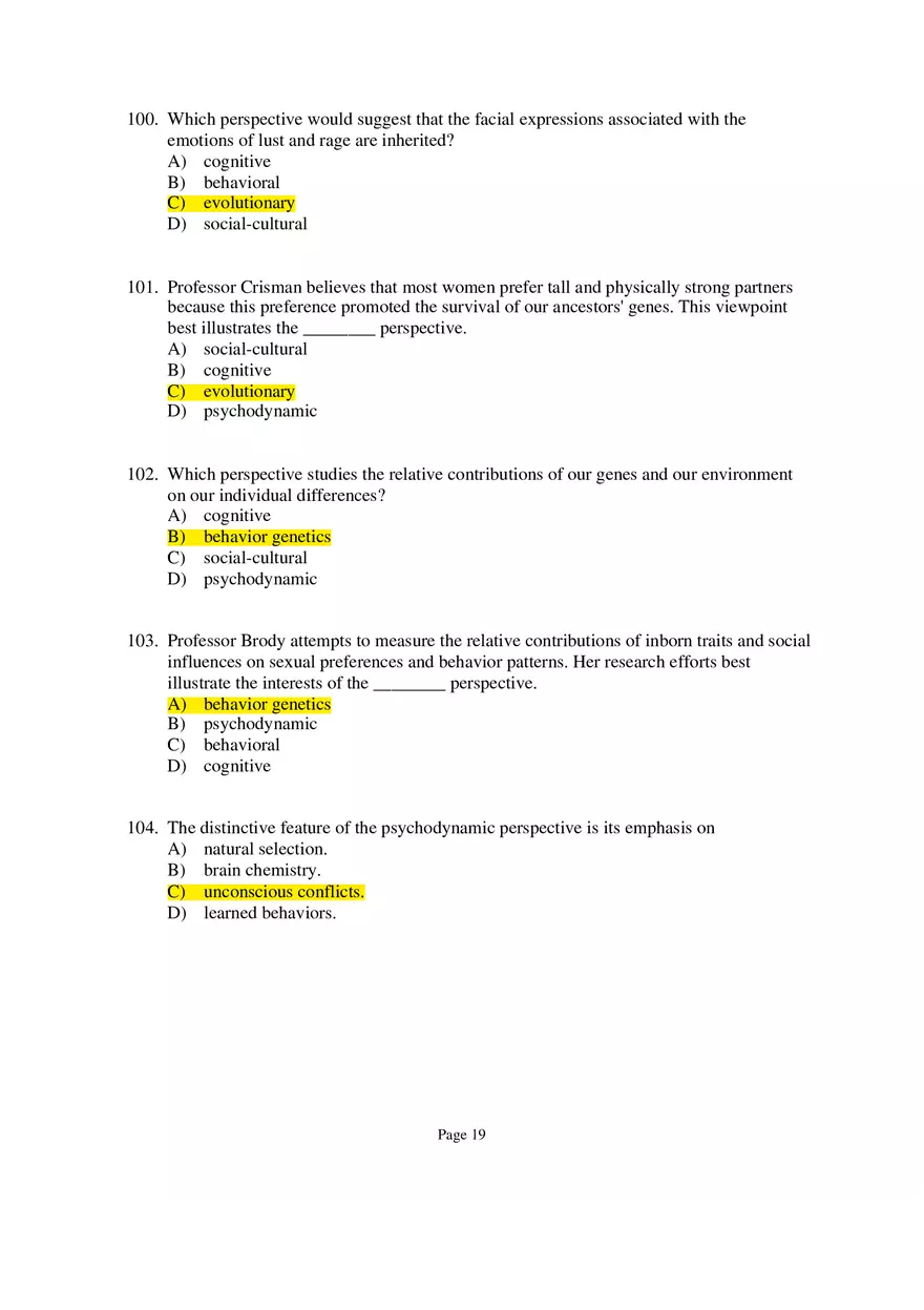 Psychology Module 1 Part 3 - Page 2