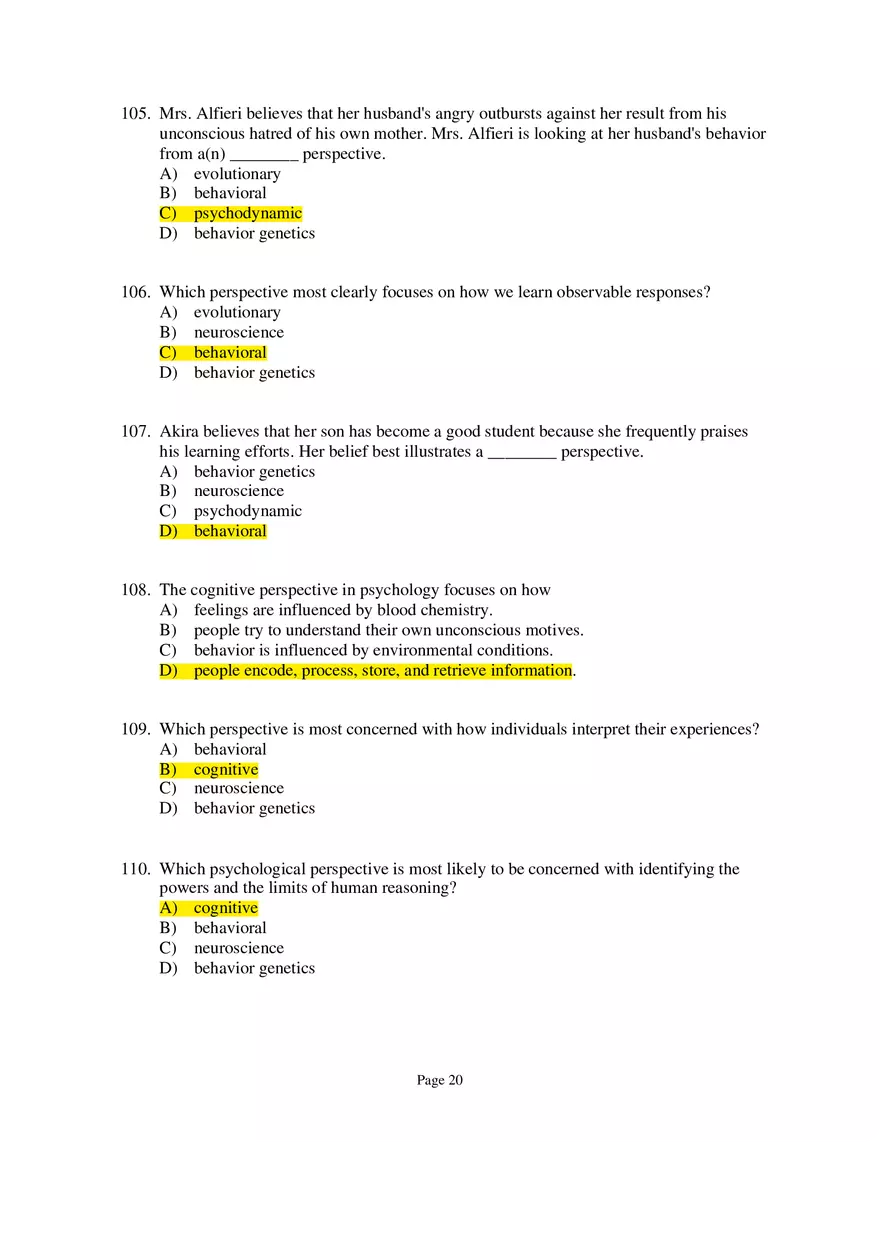 Psychology Module 1 Part 3 - Page 3