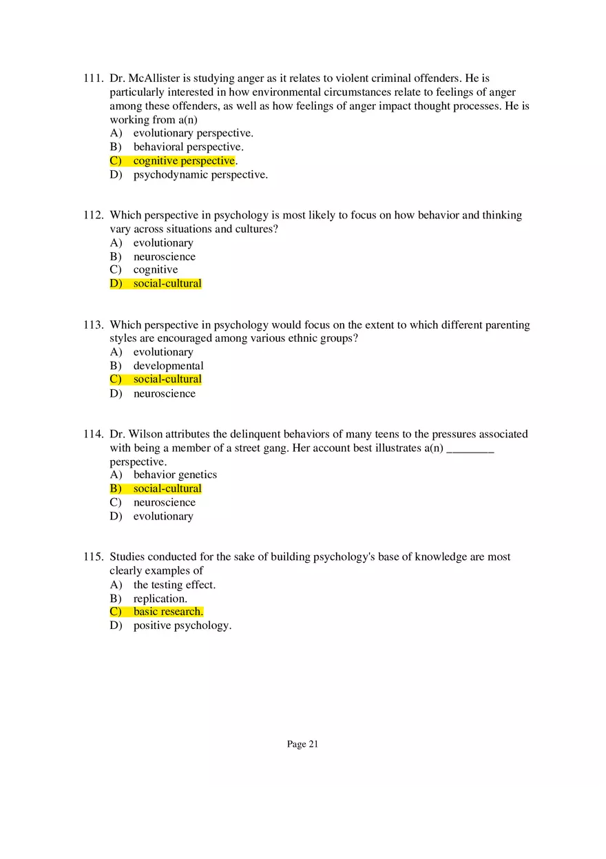 Psychology Module 1 Part 3 - Page 4