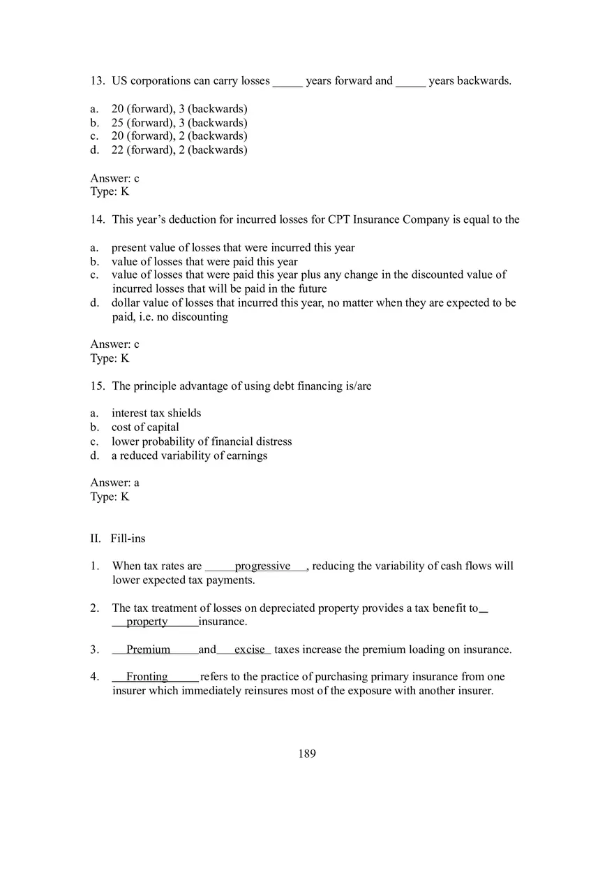 Chapter 21 Tax, Regulatory, and Accounting Factors Affecting Corporate Risk Management - Page 4