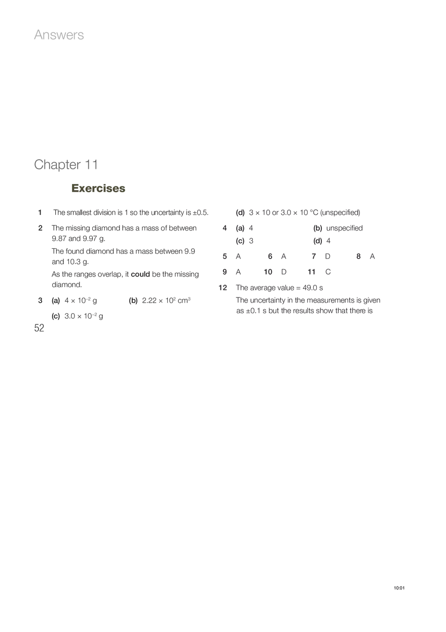 Chemistry Answers Chapter 11 - Page 1