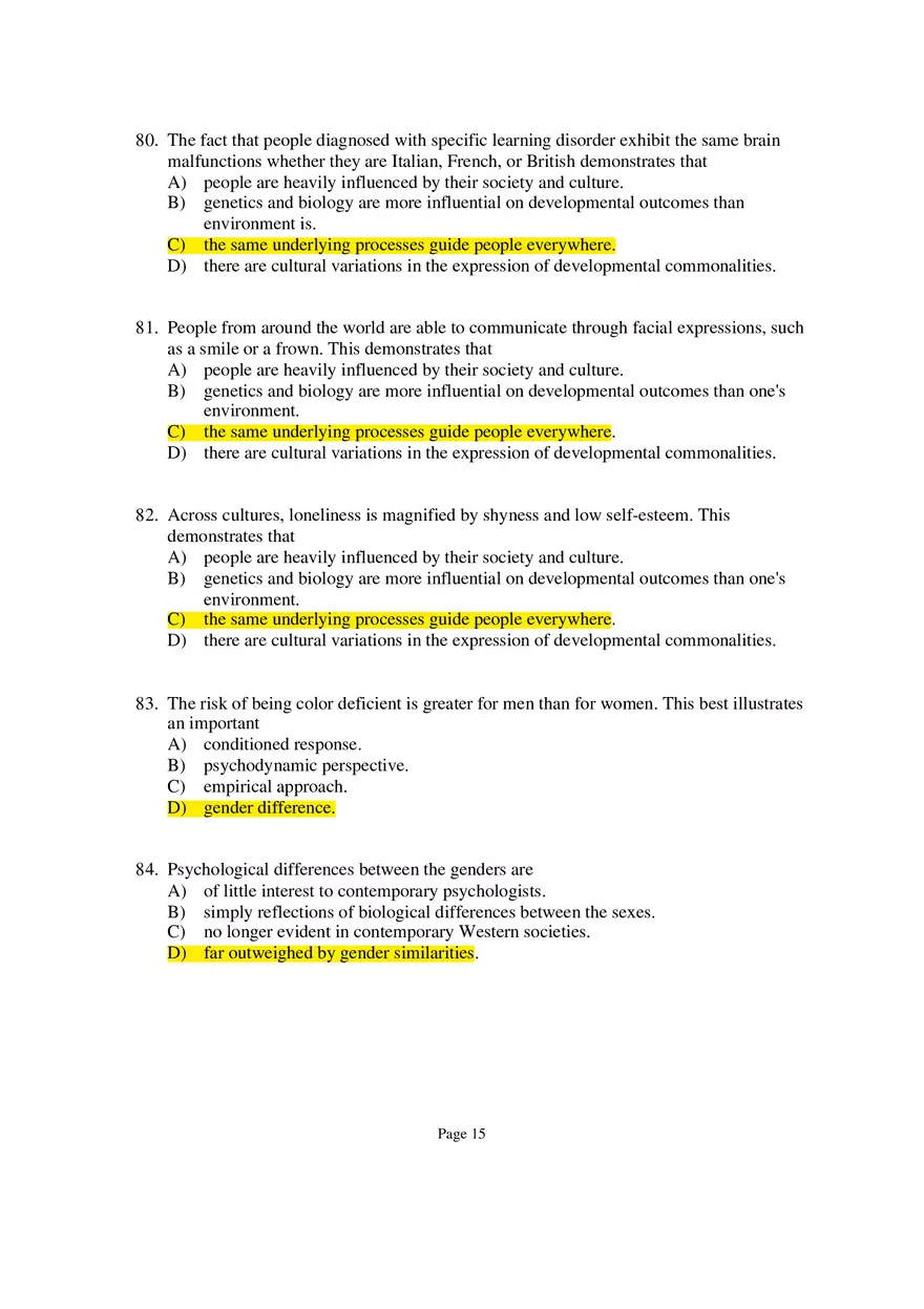 Psychology Module 1 Part 2 - Page 7