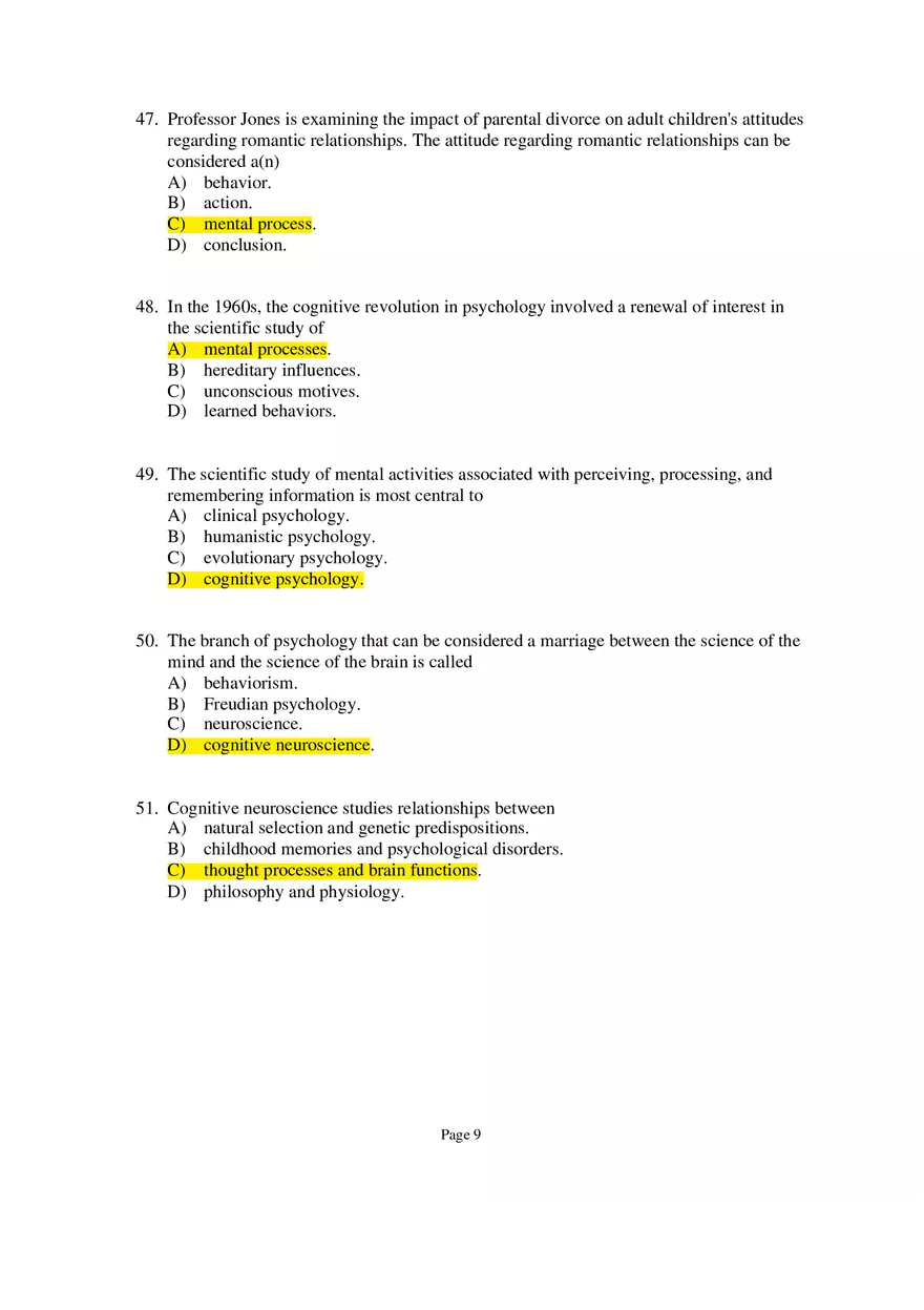 Psychology Module 1 Part 2 - Page 1