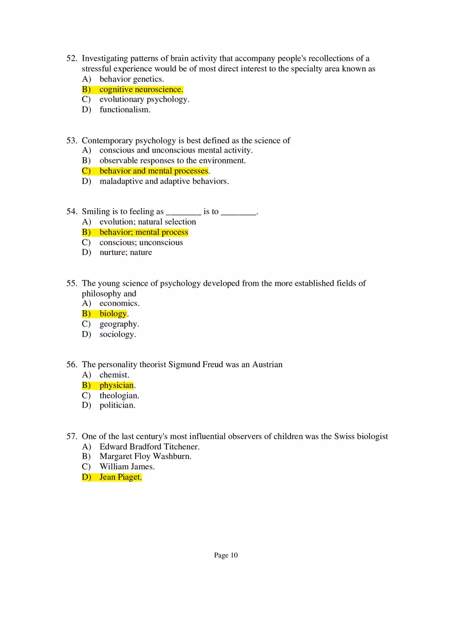 Psychology Module 1 Part 2 - Page 2