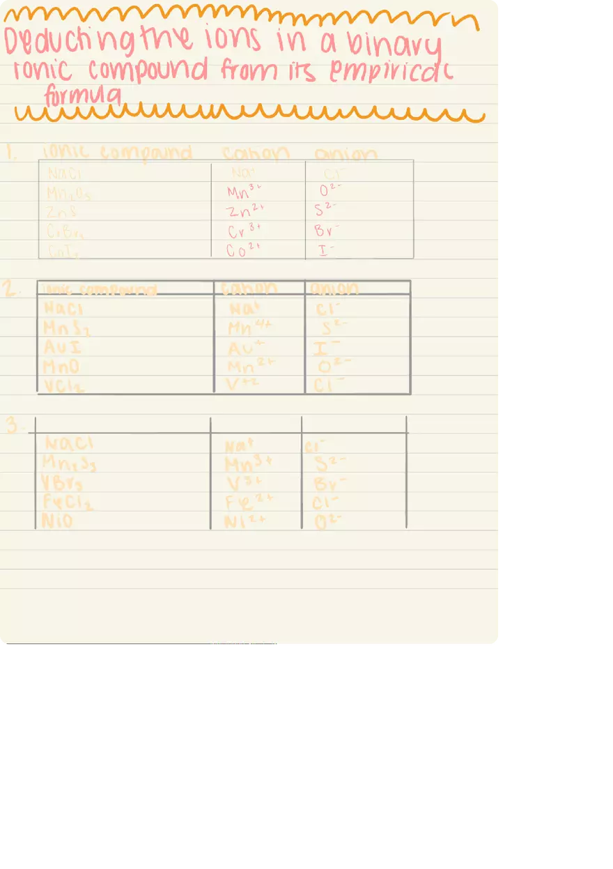 Chemistry Objective 2b Answers - Page 11