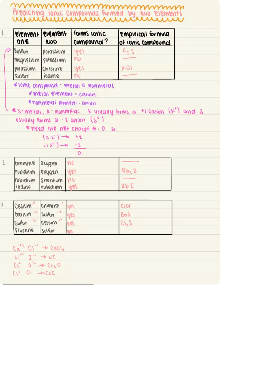 Chemistry Objective 2b Answers - Page 3