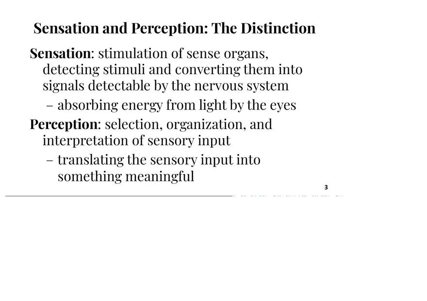 Unit 3 Principles of Sensation - Page 1